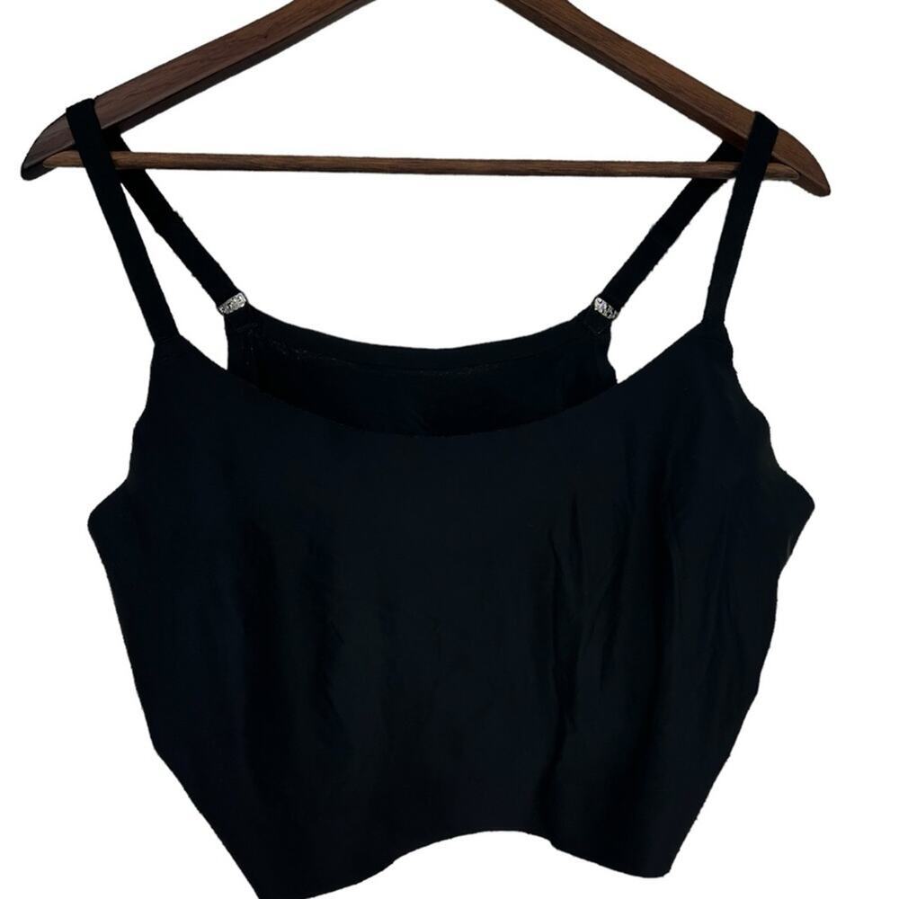 THIRDLOVE Black Cropped Shapewear Tank size 3X Adjustable straps